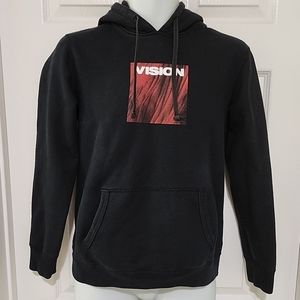 Vision Street Wear Black Hoodie Men's Skateboarding Size Small